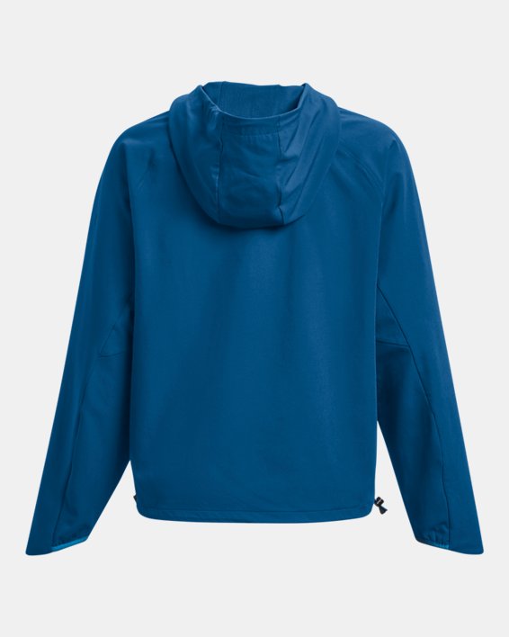 Women's UA Unstoppable Hooded Jacket in Blue image number 6
